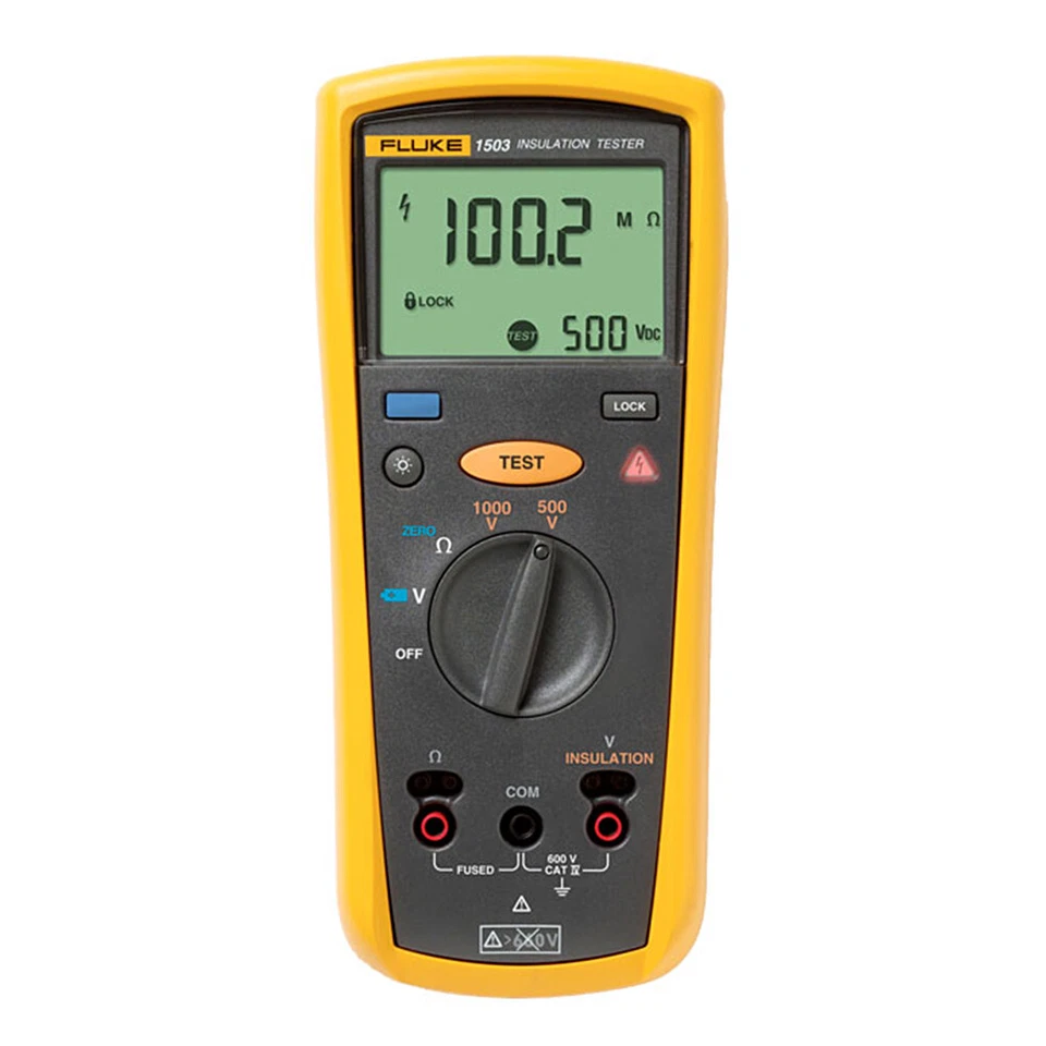 Fluke 1503 Digital Insulation Resistance Meter Megger 2000 M? Backlight CAT IV - image 2 of 4