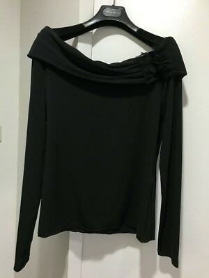 NEW! Marella Black Elegant Top Blouse, Size M - FREE Shipping!