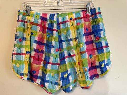 Jams World Vintage Shorts Mens Large Colorful Hawaiian Surf Line Cheeters - Picture 5 of 5
