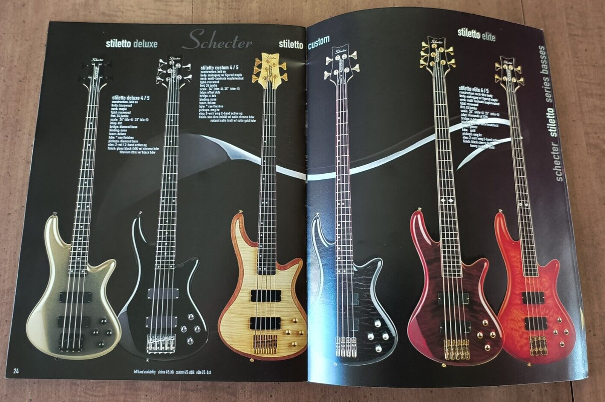 Schecter Guitars 2003 - 35 Page Full Catalog - Rare! | eBay