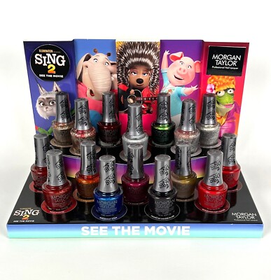 Morgan Taylor Professional Nail Lacquer Sing 2 Movie - 16 Pieces with Display!
