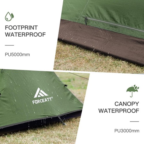 Forceatt 2 Person Ultralight Instant Tent Waterproof Windproof Backpack Camping - Picture 4 of 7