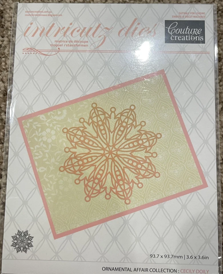 Bulk Lot U ~ Couture Creations Intricutz Dies ~ Ornamental Affair Collection - image 4 of 4