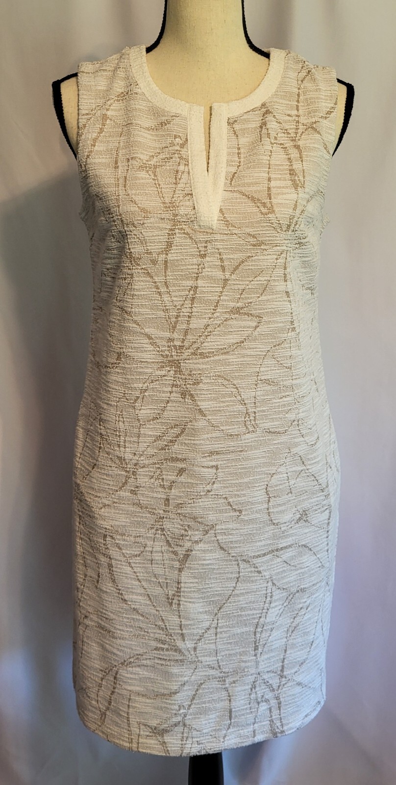 Liz Claiborne  Terrycloth Sleeveless Henley Dress Size S