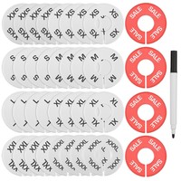 Blulu Clothing Size Dividers White Round With Size Xxs To Xxxl And Red Closet... on sale Blulu Clothing Size Dividers White Round With Size Xxs To Xxxl And Red Closet... on sale