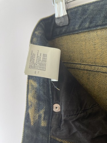 Maison Margiela Blue Brown Gold Jeans Size UK 6 IT 38 Straight Slim Leg W27 L33 - Picture 17 of 18