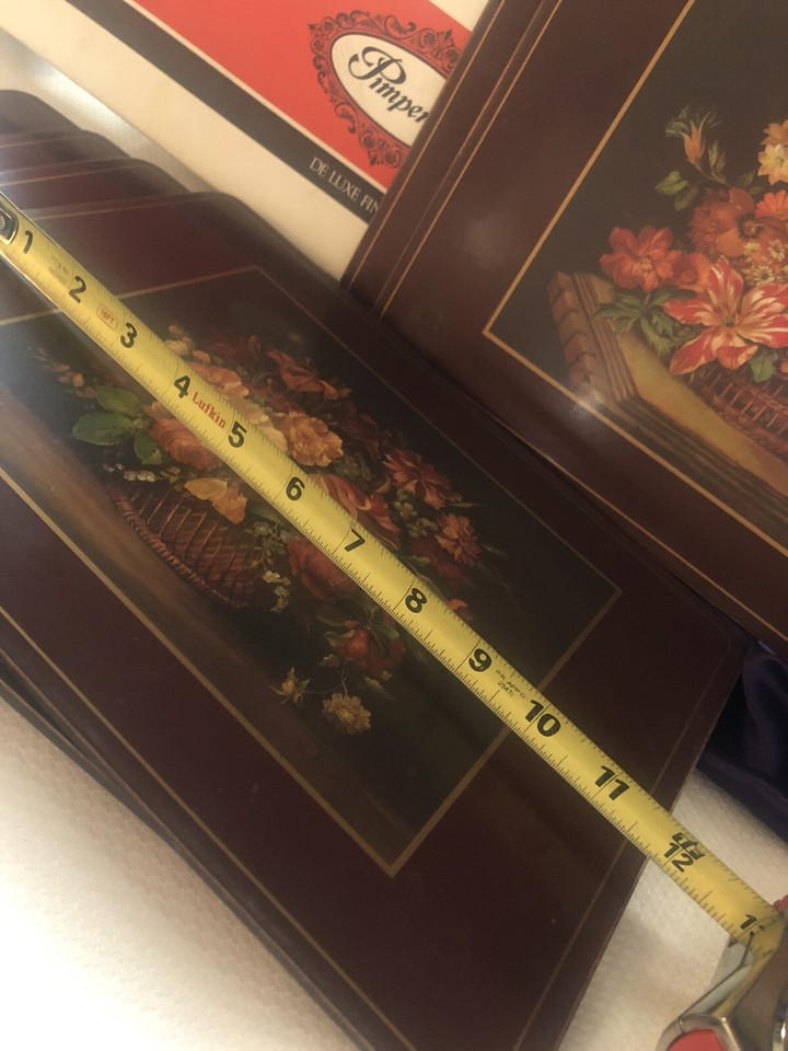 Pimpernel Deluxe Finish Placemats Set 6 Flemish Flowers In Box England eBay