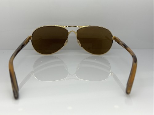 Authentic Oakley TIE BREAKER OO4108-06 Gold Marbled Brown Lens Sunglasses 56mm - Picture 6 of 16