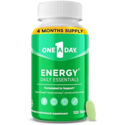 One A Day Energy Daily Essentials Multivitamin, 120 Count (Pack of 1)
