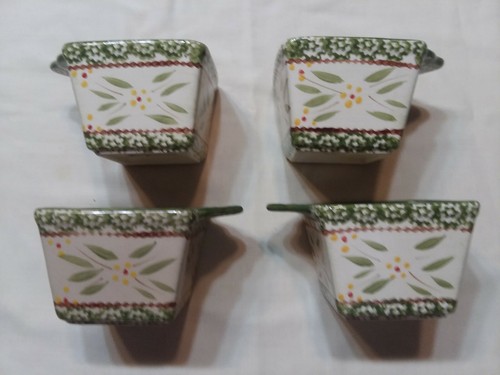 Temp-tations Old Worlde Green 10 oz. Ramekins Lot of 4 Temptations - Picture 3 of 6