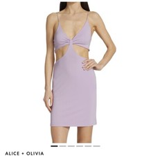 Alice + Olivia Havana Sleeveless Cut Out Minidress 