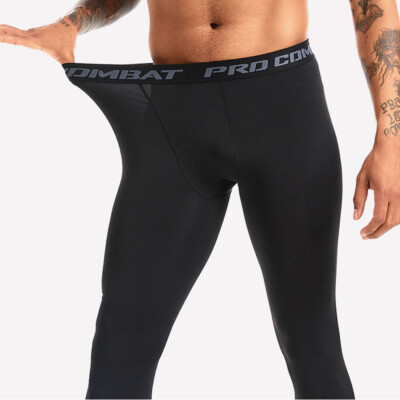 Mens Compression Pants Base Layer Sports Workout Running Breathable Gym Leggings