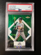 2006 Finest X-Fractors Green #48 Joe Mauer #'d 15/50 PSA 9 MINT Twins POP 1