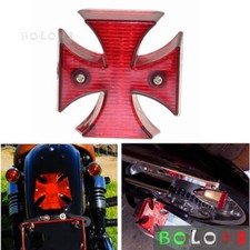 Luz trasera LED maltesa motocicletas hierro freno cruzado luz trasera para Harley Bobber
