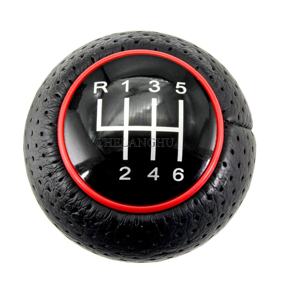 6 Speed Gear Shift Knob For AUDI A3 S3 8L 8P 2000 2001 2002 2003 2004 -2012 - Image 3 of 4
