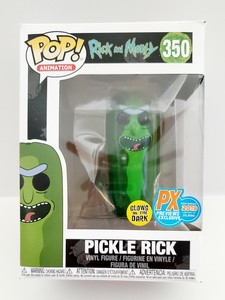 Funko Pop! Rick & Morty Pickle Rick Glow-in The-Dark SDCC 2019 PX Previews EX | eBay