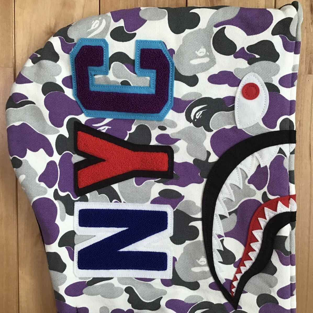 A BATHING APE - A BATHING APE  10th Anniversary400％&amp;100％ BAPE New York 10th Anniversary Shark full zip hoodie Black A