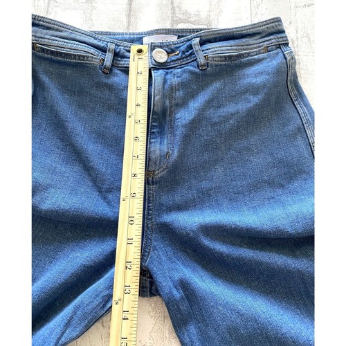 LOFT Made and Loved High Waist Cropped Flared Wide Leg Denim Culottes Jeans 29/8 - Picture 9 of 12