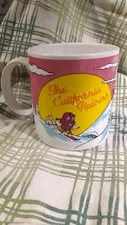 Old School 1988 "The California Raisins" Coffee Mug Cup Snow Skiing #30088