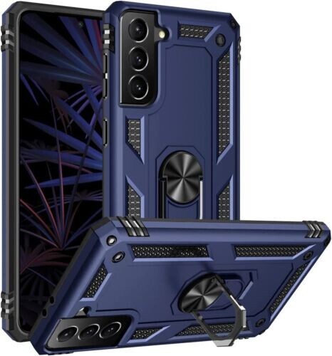 Samsung Galaxy S22+ Case Rüstung stoßfest Magnetring Hartrückseite Abdeckung blau - Bild 1 von 4