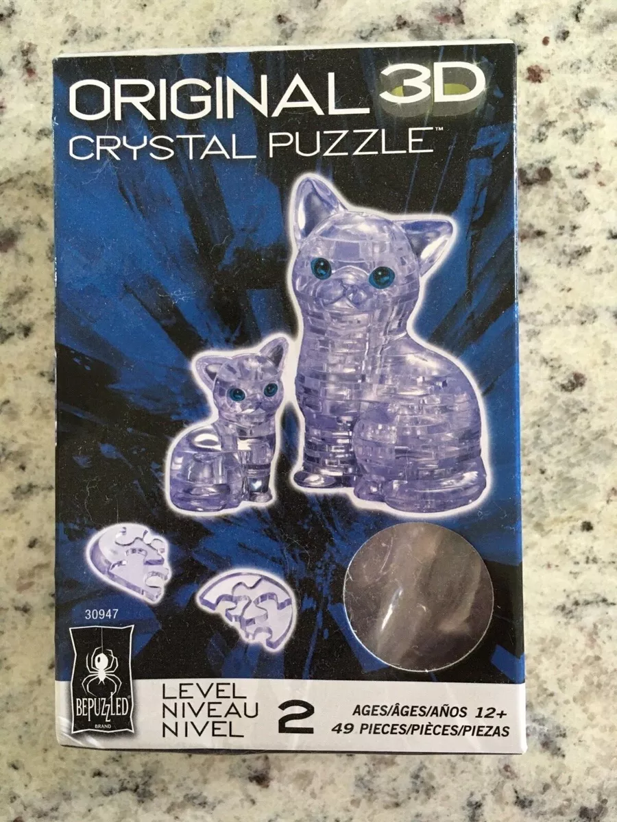 3d crystal puzzle cat and kitten top