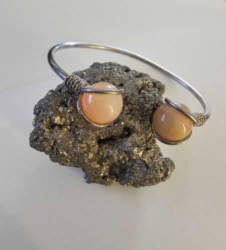 Ilias Lalaounis Sterling Silver 925 Pink Quartz Open Cuff Bracelet. - Picture 4 of 9
