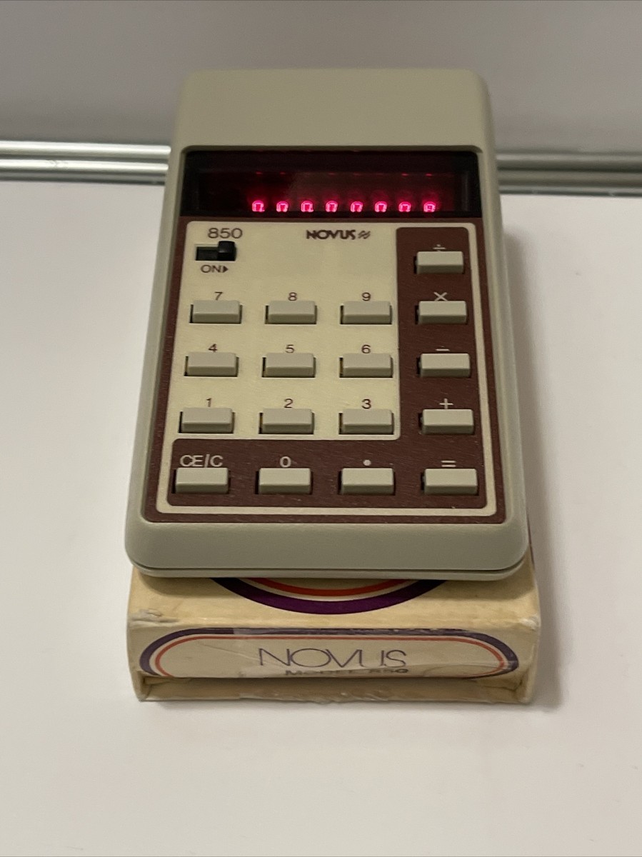 Vintage 70s Novus 850 Personal Calculator With Box Tested | eBay