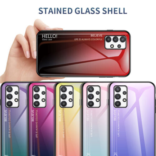 For Samsung Galaxy A13/A53 5G Glossy Hybrid Tempered Glass Hard Phone Case Cover - Bild 3 von 19