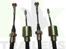 2 x 1020mm Alko Quick Connect/ Release Brake Cable, 26mm Cup, Trailer, Long Life
