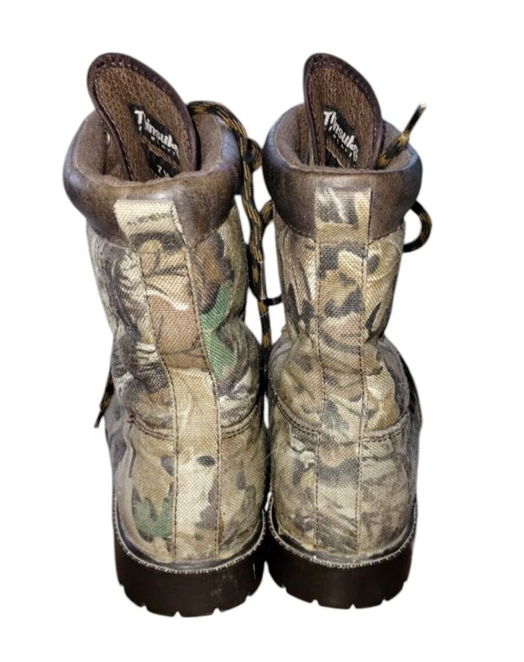 ROCKY BEAR PAW Boots 1000 gram Thinsulate 9275 Gore-Tex CAMO/REALTREE Hunting 7M - Image 3 of 4