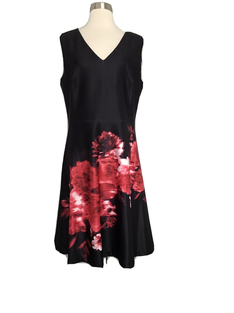 ◆Donna Karan VネックノースリーブAラインワンピース NWT DONNA KARAN NEW YORK V-NECK A-LINE SLEEVELESS DRESS SIZE