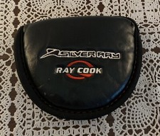 Ray Cook Silver Ray Mallet Golf Club Head Cover Black Leather Replacement Item