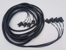 4 port - 30ft RS232 Cable Male M/M Serial COM Ports DB9 DB 9 9-Pin - Molded Ends