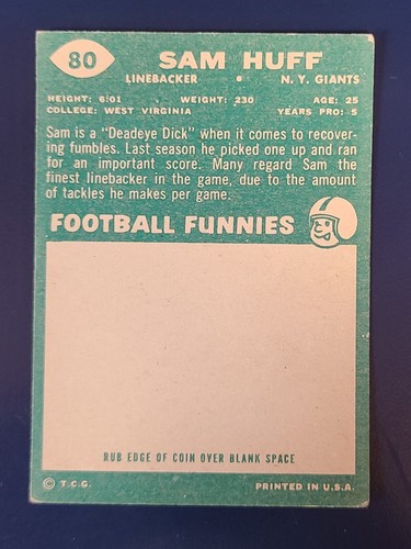 Tarjetas de fútbol americano Topps 1960 completan tu conjunto que elijas elegir cada una #1 - 132 - Imagen 135 de 229