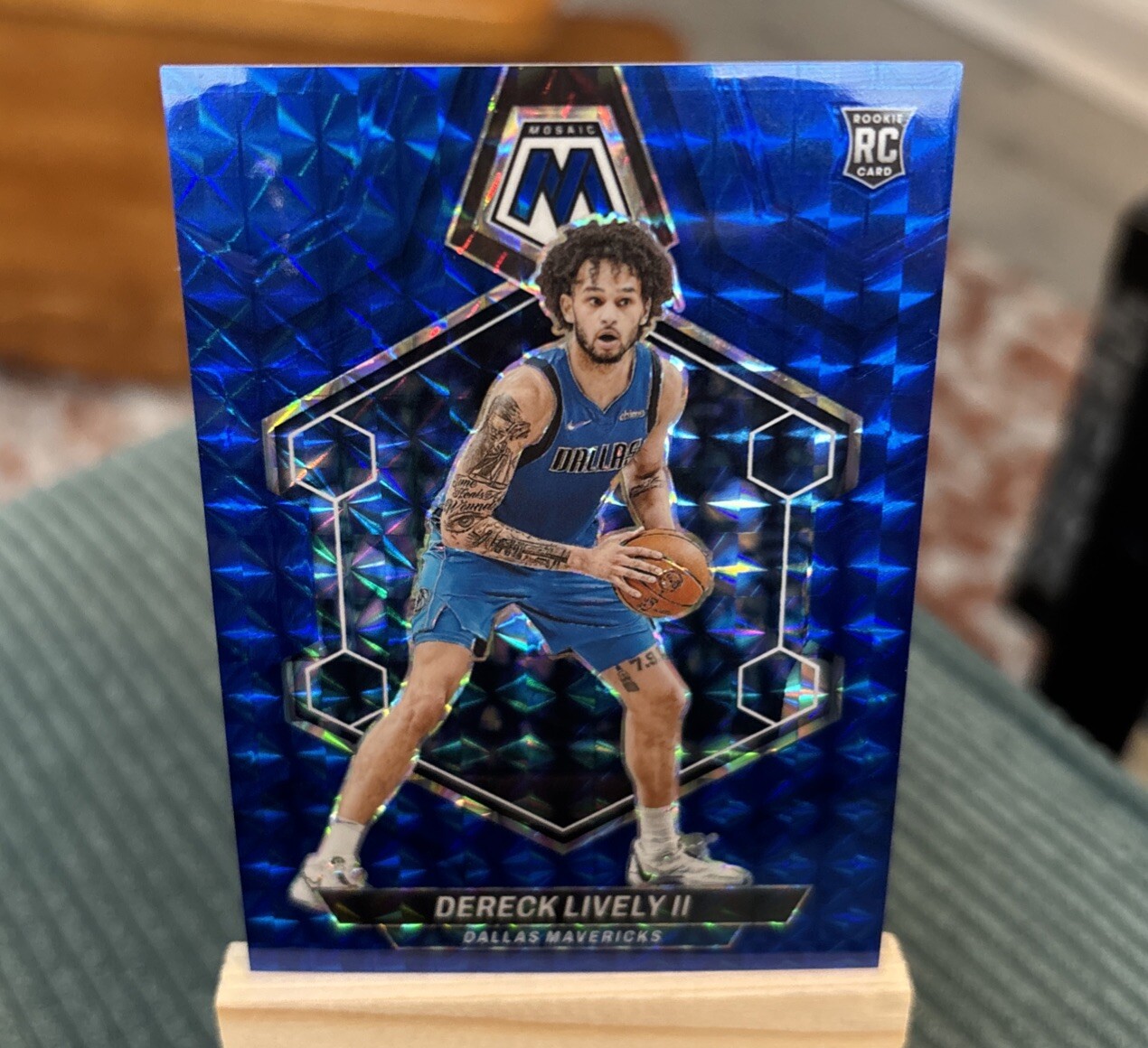 2023-24 Panini Mosaic Mosaic Blue #248 Dereck Lively II /199