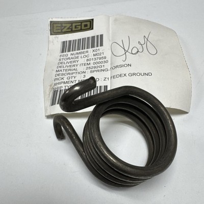 Ezgo Marathon 1989-1994 Brake Pedal Torsion Spring, Gas Electric, 25292G1, A11