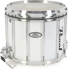 Pearl Finalist Marching Snare Drum - 12 inch x 14 inch, Pure White