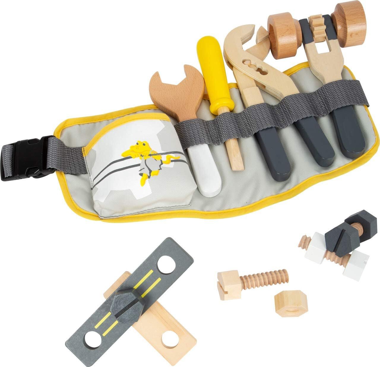 Ceinture à outils MiniWob Small Foot en bois réglable pour enfant