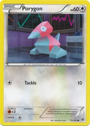 Porygon - 72/101 - Common Lightly Played Plasma Blast