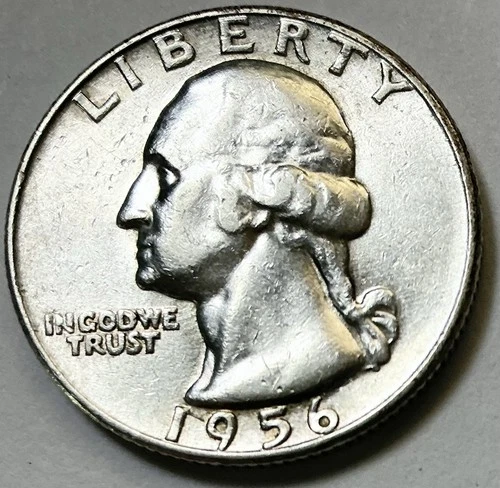 1956 D  X/FINE. ++. SILVER GEORGE WASHINGTON QUARTER