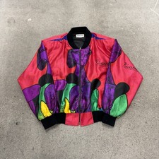 Vintage Picasso Silk Bomber Jacket Multicolor all over print