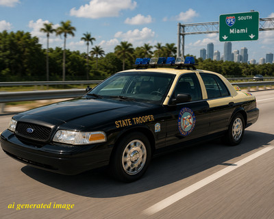 1/43 Scale Florida Highway Patrol 60th Anni 1999 Ford Crown Victoria New in Box