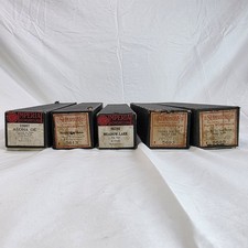Lot of 5 Piano Rolls / Music Rolls / Word Rolls For Player Piano Misc. Brands