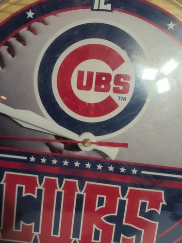 2009 WinCraft Sports Chicago Cubs Round Wall Clock MLB, Tested. - Picture 5 of 10