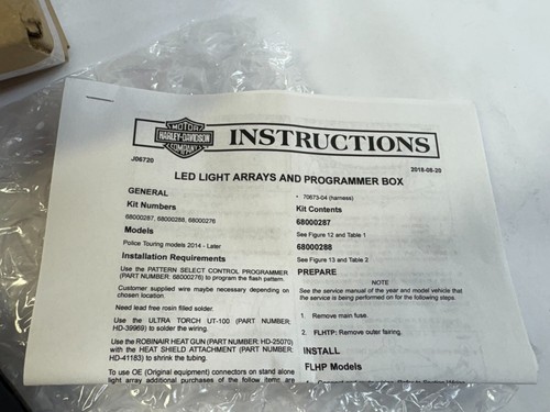 Harley NIB headlight head lamp programmer kit tool 68000276 - Picture 5 of 5