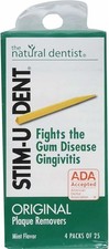 Stim-U-Dent Plaque Removers 12 Packs of 25 Picks/Pack 300 Picks - Mint Flavor