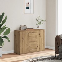Sideboard Artisan-Eiche 88X30X64 Cm Holzwerkstoff Wohnzimmer