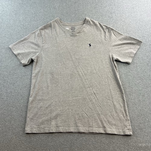 Polo Ralph Lauren Shirt Youth Boys XL 18-20 Gray Short Sleeve Pony Logo Casual