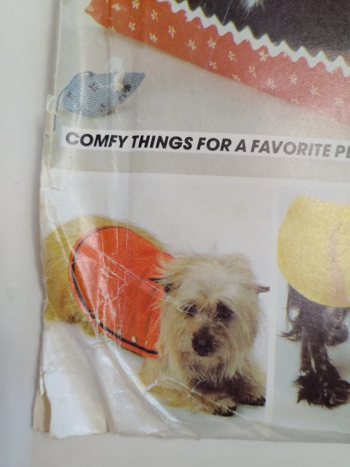 McCall's 639 Pet Dog Cat House Bed Toy Mouse Coat Craft Sewing Pattern UC VTG - Image 3 of 4