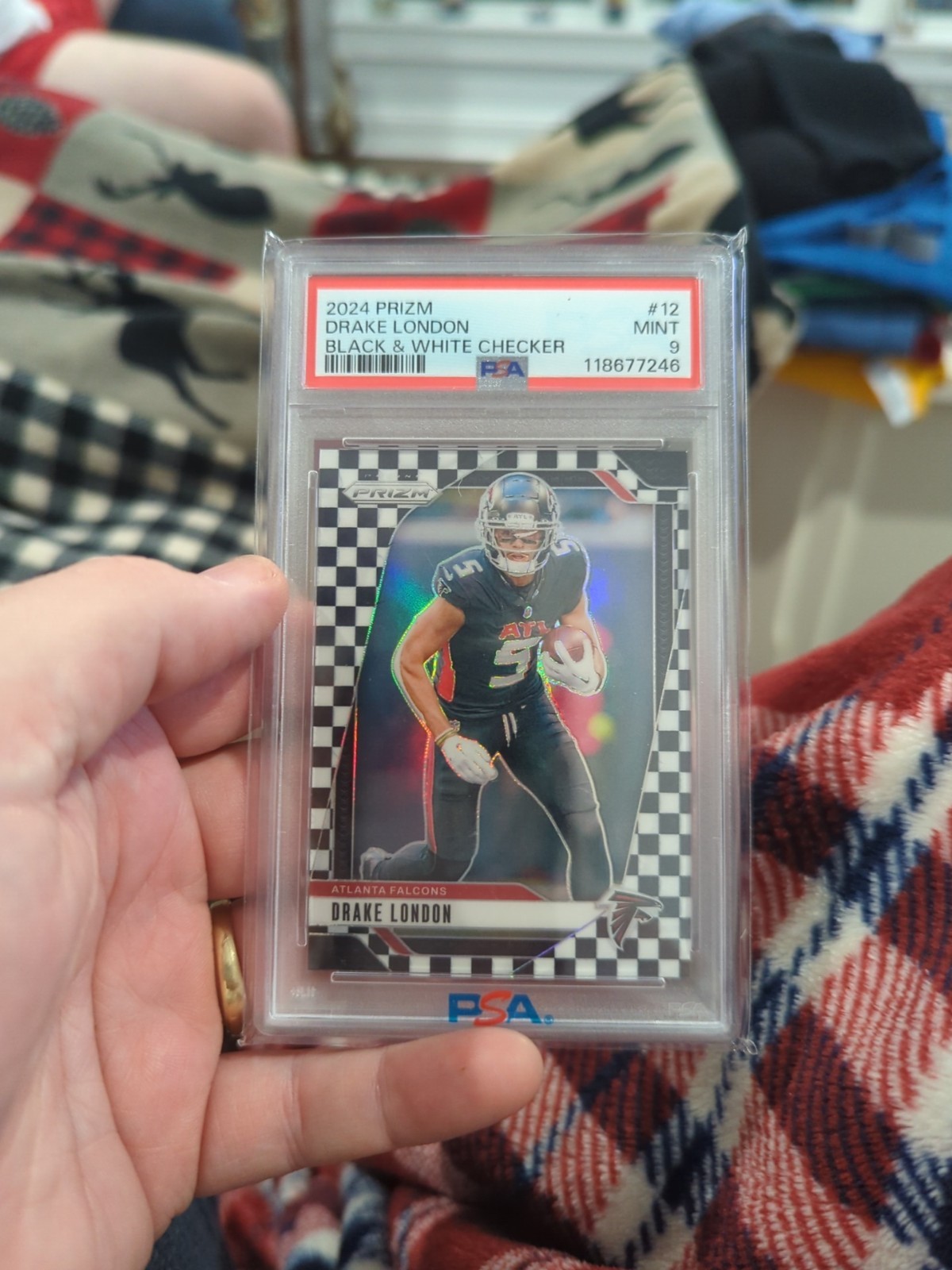 2022 Prizm Drake London Rookie Black And White Checkerboard #308 Falcons
